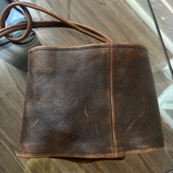 1xblue BROWN LEATHER BRA with clock detailing - Picture 7 of 7